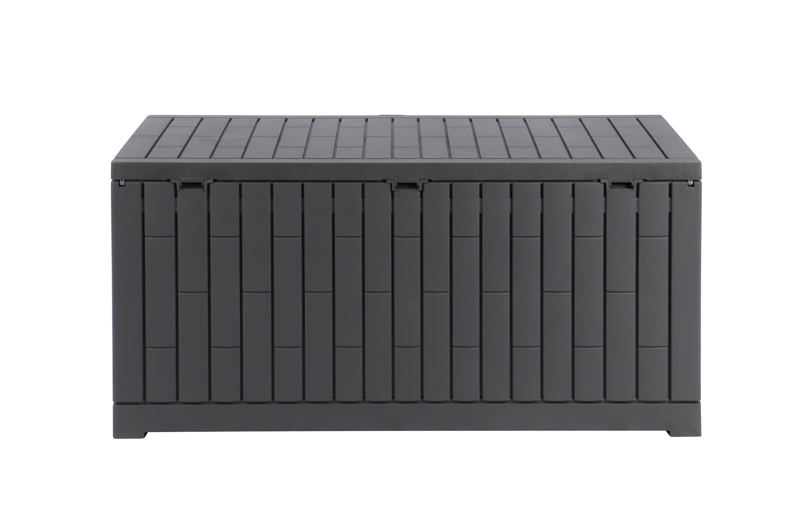 Koll Living Gartenbox Mara 454 Liter Grau | aus Kunststoff | 135 x 58,7 x 65 cm | UV- & witterungesbeständig