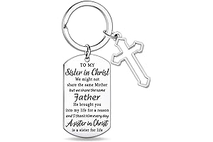 Christian Gifts for Women Faith Sister in Christ Gifts Inspirational Religious Keychain for Best Friends