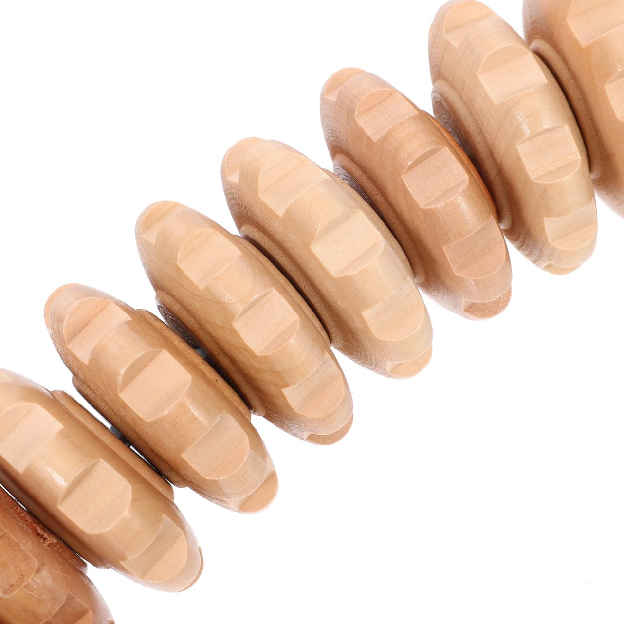 Masajeador Portátil de Madera Khaki, Barra de Masaje Corporal