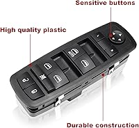Vista 5 de Interruptor de ventana eléctrica compatible con 2009-2010 Journey, 2007-2011 Nitro, 2008-2012 Liberty 4602632AC, 4602632AD, 4602632AE, 4602632AF