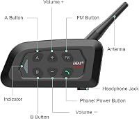EJEAS V4C Plus Profi Futball Bíró Bluetooth Headset 1200M 4 Személyes Teljes Duplex Kommunikáció 6