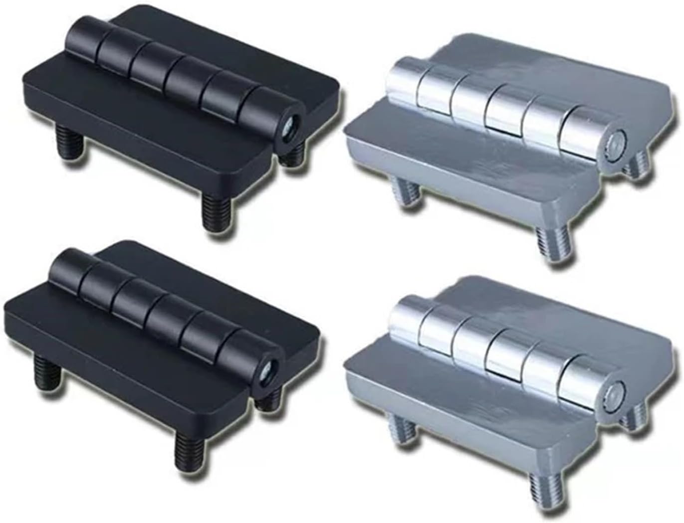 CL209-1 Hinge with Stud Heavy Duty Industrial Door Hinges Black Cabinet Door Hinge Cabinet Door Black Butt Hinge Furniture Hinge 1Pcs(Black-Zinc Alloy)