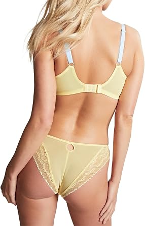 Cleo by Panache Women's Alexis Brazilian Brief Panty, 10472, Lemon, 2X
