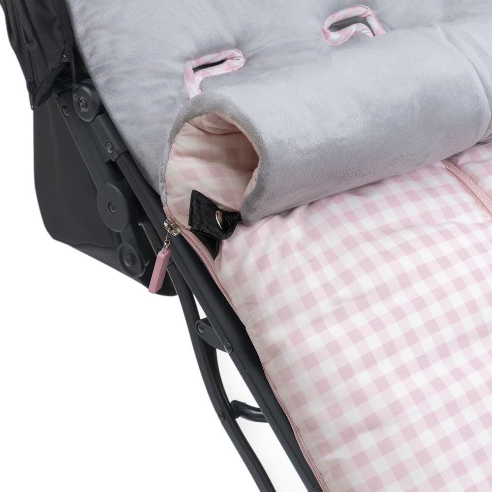 mibebestore - Saco Silla Paseo Universal Polar Modelo 9 Vichy Rosa - Oferta — view 2