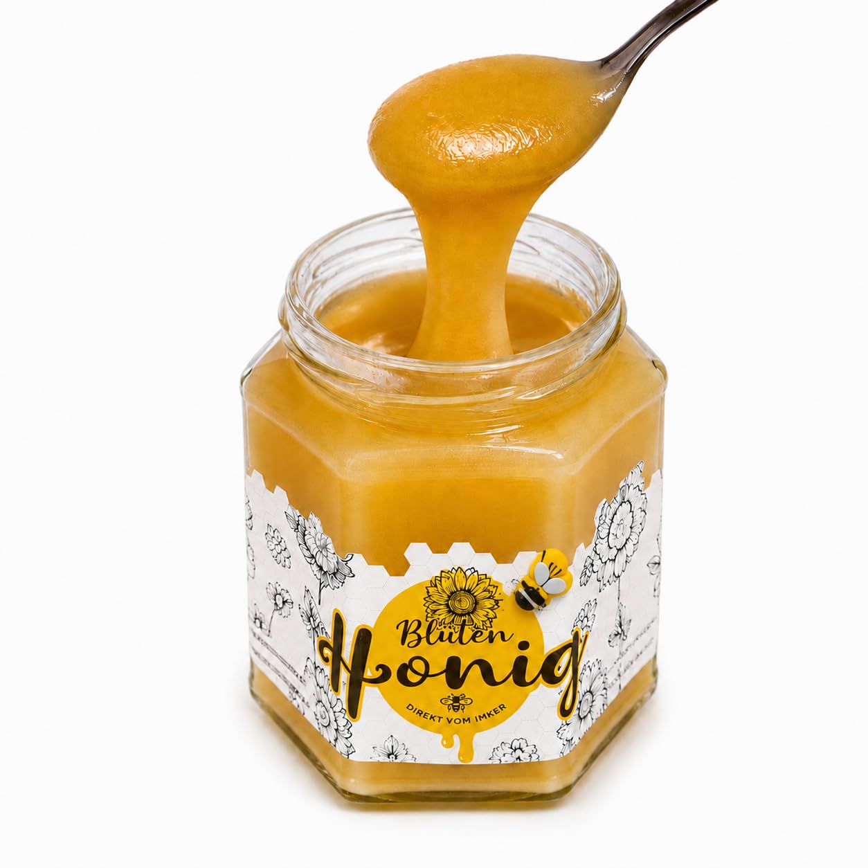 Floramiel Sommertrachthonig 6 x 400 g | 100 % Echter Deutscher Honig - Naturbelassener Sommertrachthonig aus eigener Imkerei in Deutschland