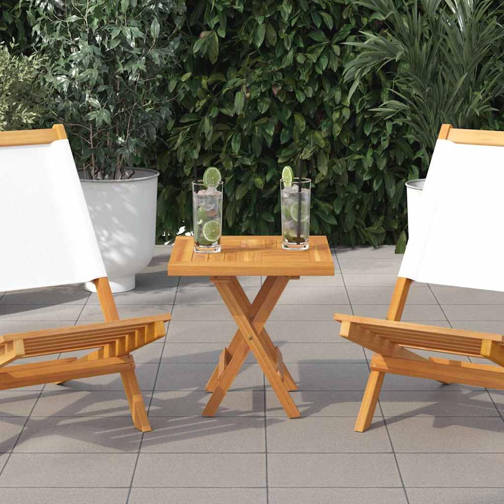 Solid Teak Wood Table Top Square 19.7 x 19.7 Inch, Oiled Finish, Durable Indoor Outdoor Desktop Surface for Dining, Craft, or Small Table Use
