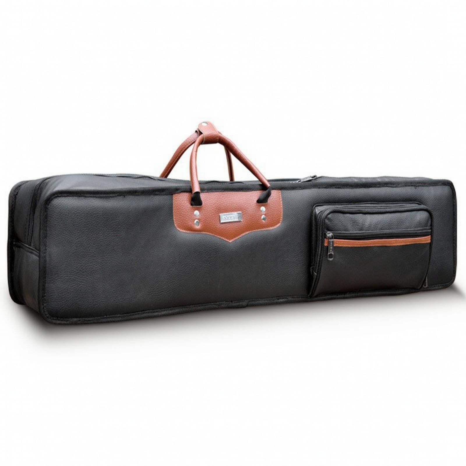 harayaa Estuche Doble Erhu Funda Rigida Caja Protector Transporte Almacenamiento PU Acolchado Interior Franela Exterior Asa de Transporte Correa