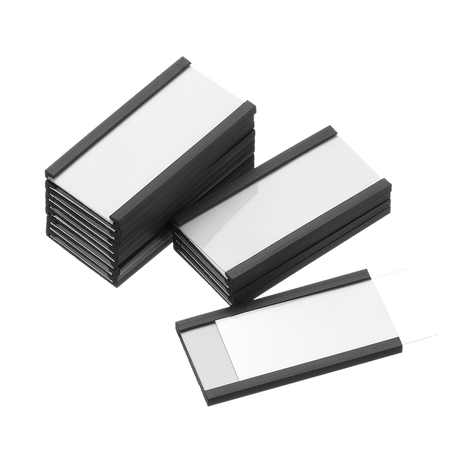 QUARKZMAN Lot de 100 Porte-Étiquettes Magnétiques en Caoutchouc 2" x 1"