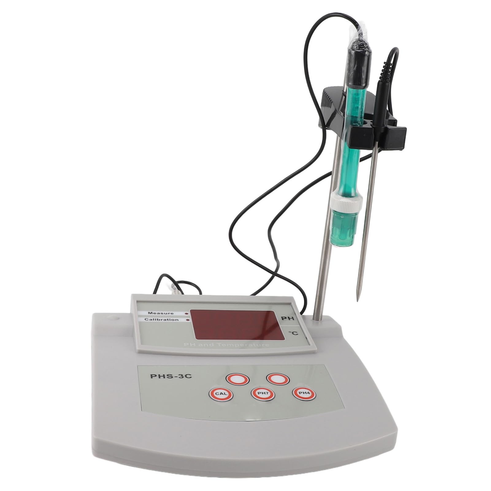 PH-mètre de Laboratoire de Paillasse, PH-mètre de Laboratoire Numérique avec une Précision de de 0,01, Calibrage Automatique en 2 Points et Stockage de Données, pour (Prise UE 230V)