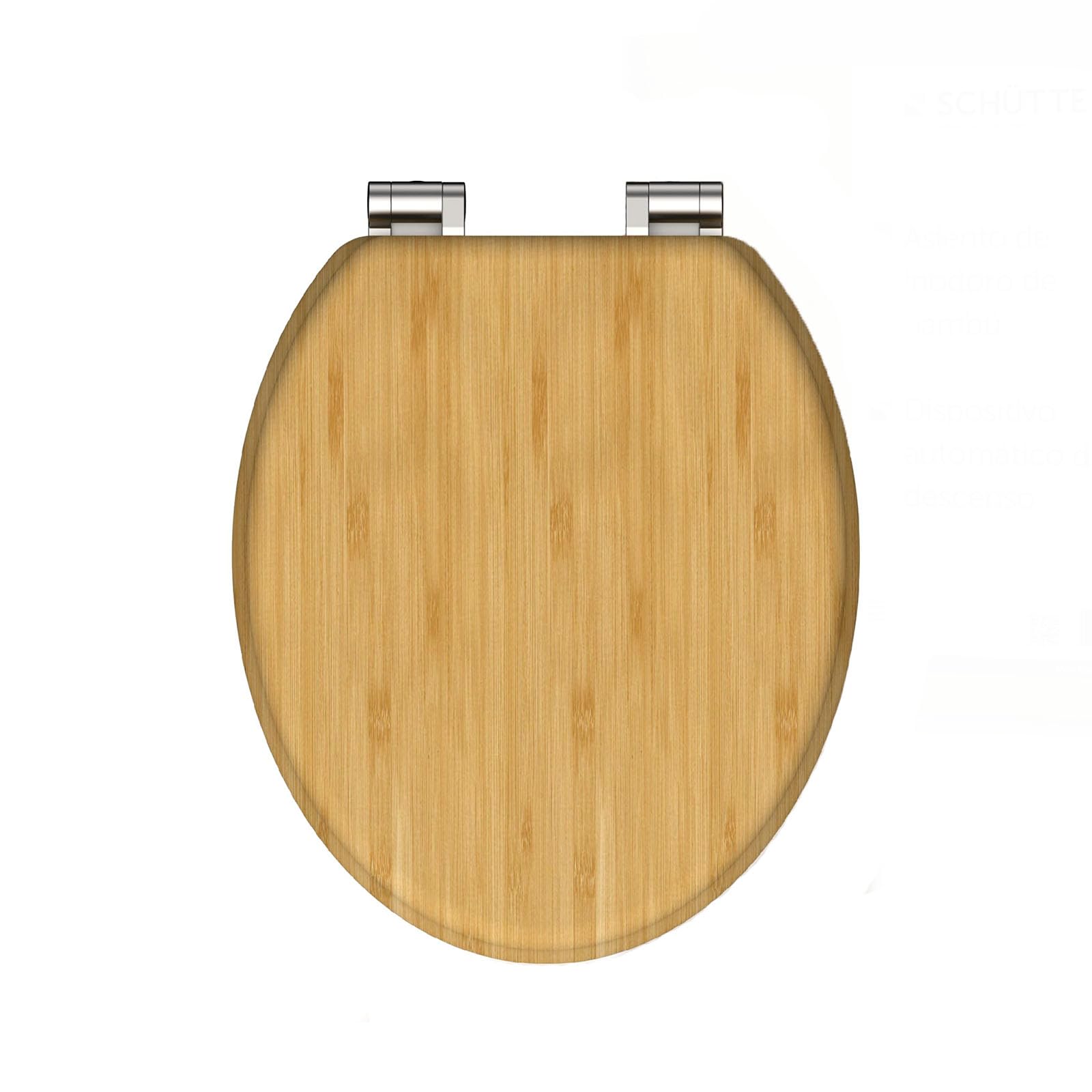 Asiento de inodoro de madera, asiento de inodoro de cierre suave con bisagra fuerte, liberación rápida, asiento de inodoro de fijación superior