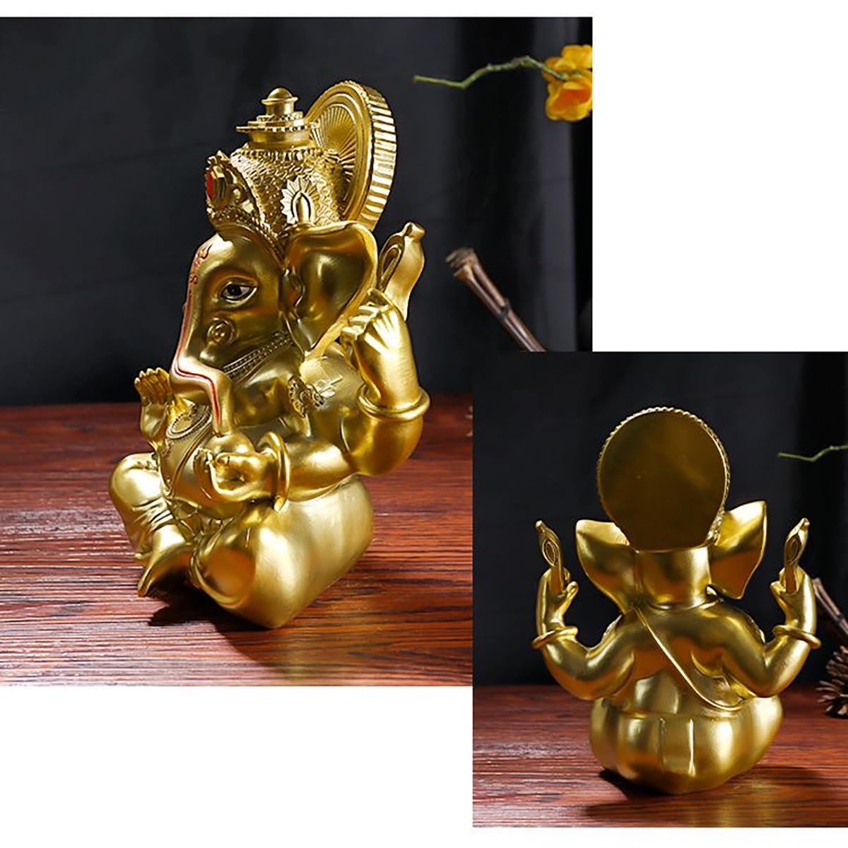 Amazon.co.jp: ガネーシャ神様 置物 風水 インドの神様 象 オブジェ