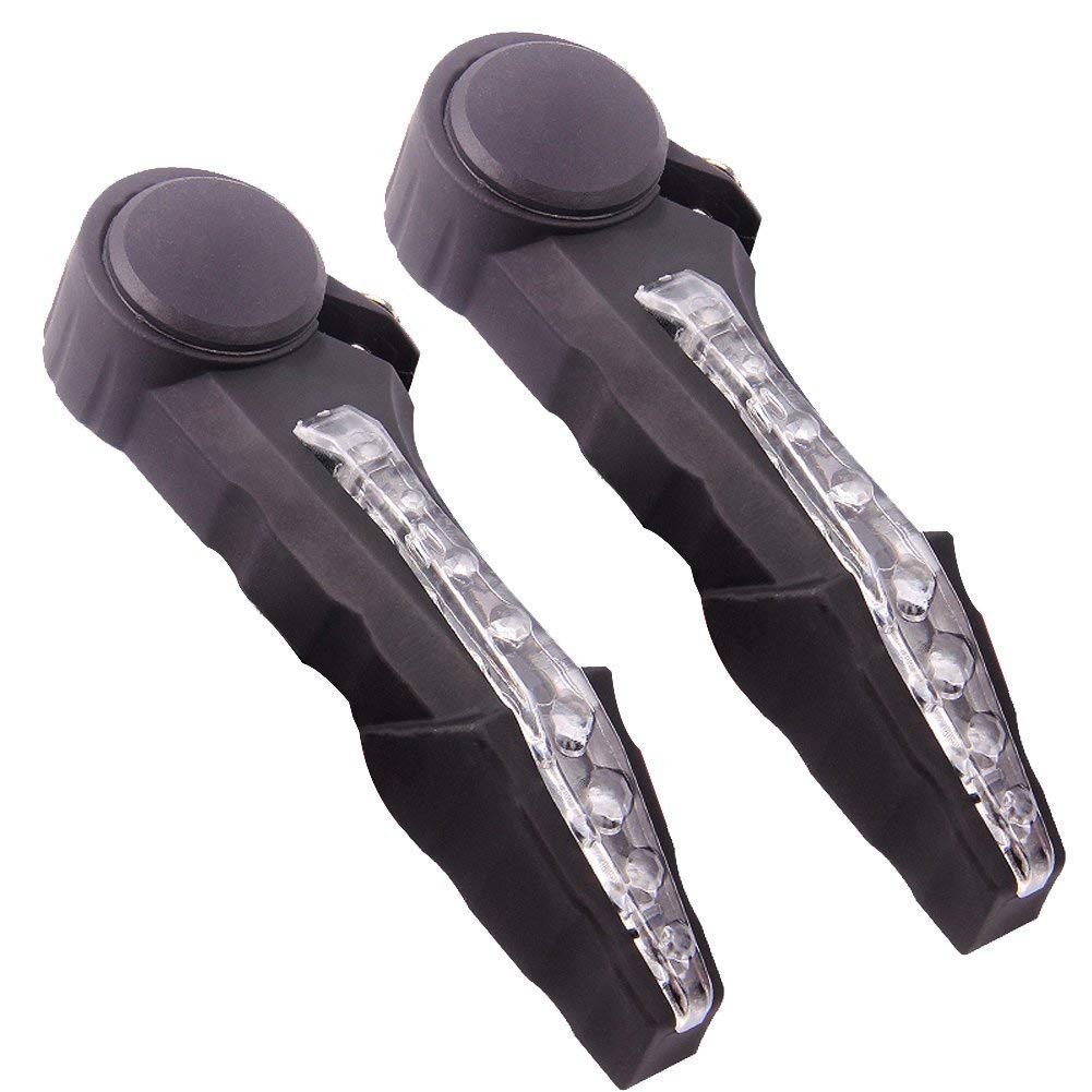 TCKW Bicycle Handlebar LED Signal Lights, Bicycle Light, Bicycle Handle Bar End Night Safety Warning Lamp Cycling Handlebar Light-Black (B0CZTWRK2V) Amazon Price History, Amazon Price Tracker