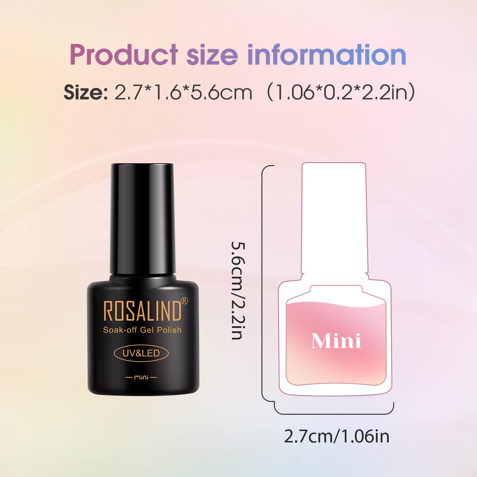 ROSALIND UV Nagellack Magnetisch Set,48Stück Rosa Rot Cat Eye Gel Nagellack