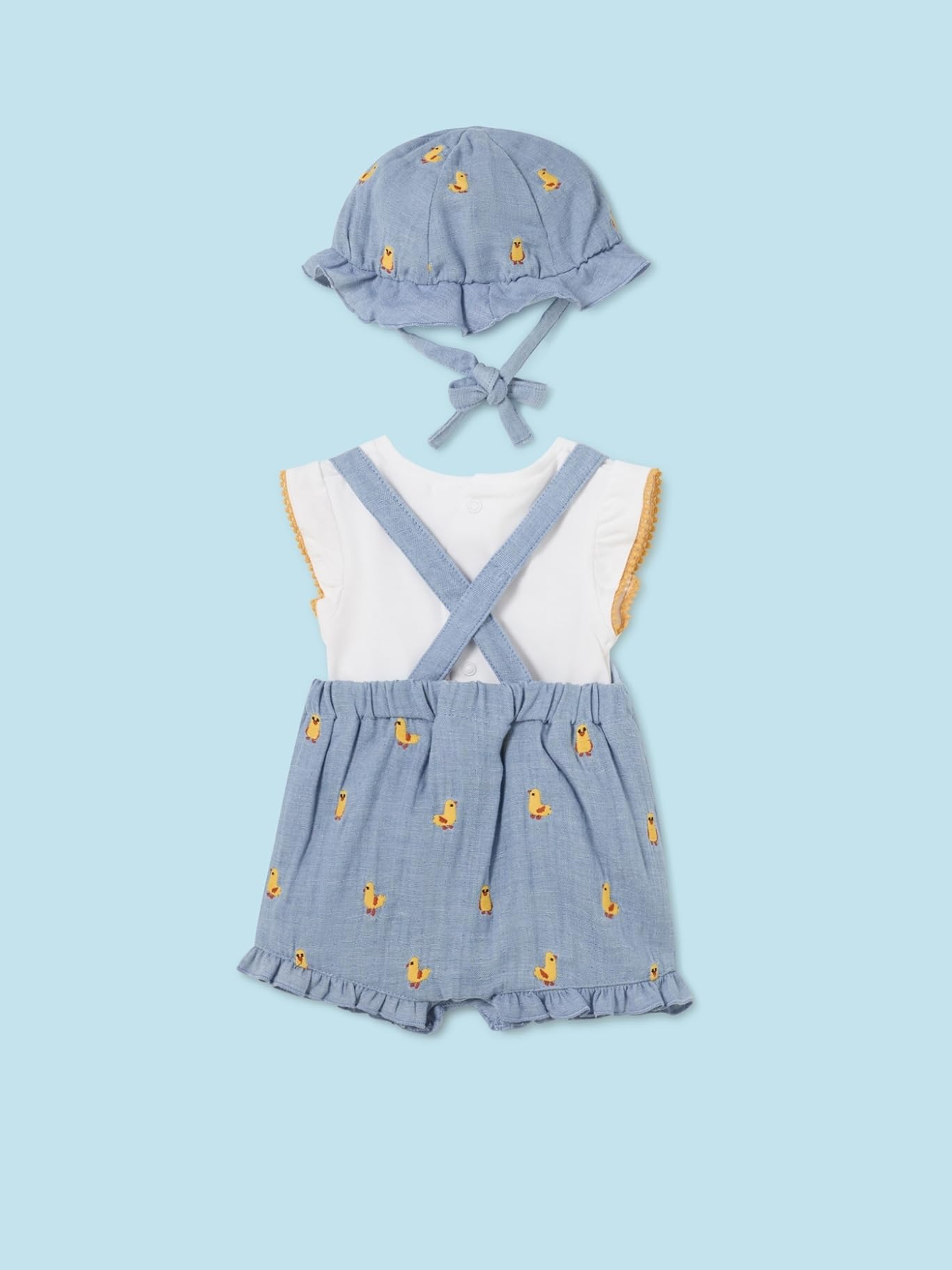 Mayoral Completo Salopette con cappel per Bimba Denim 18 Mesi (86cm)