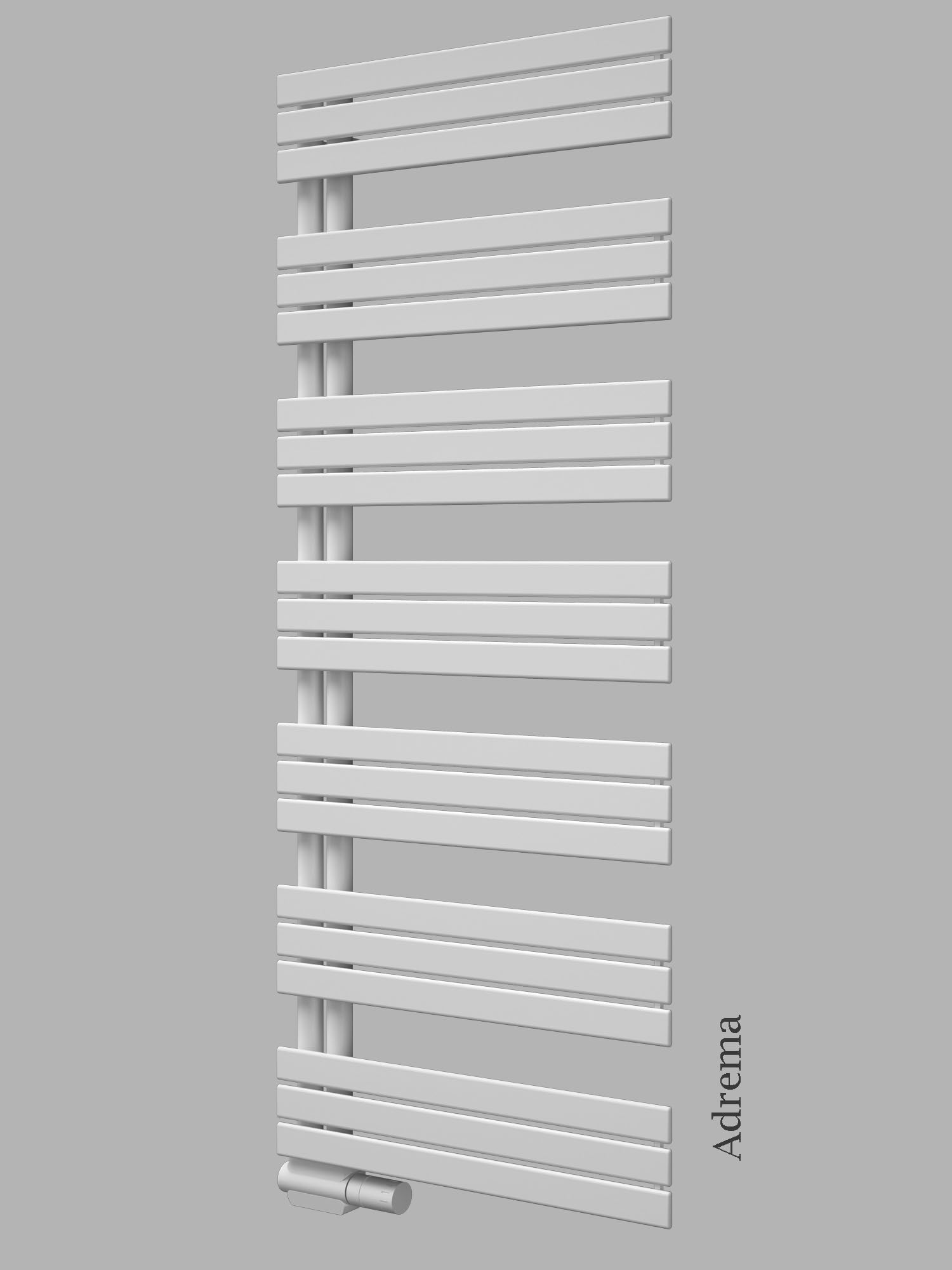 Radiatore da bagno di design ADREMA bianco scaldasalviette da bagno (400 x 1638 mm)
