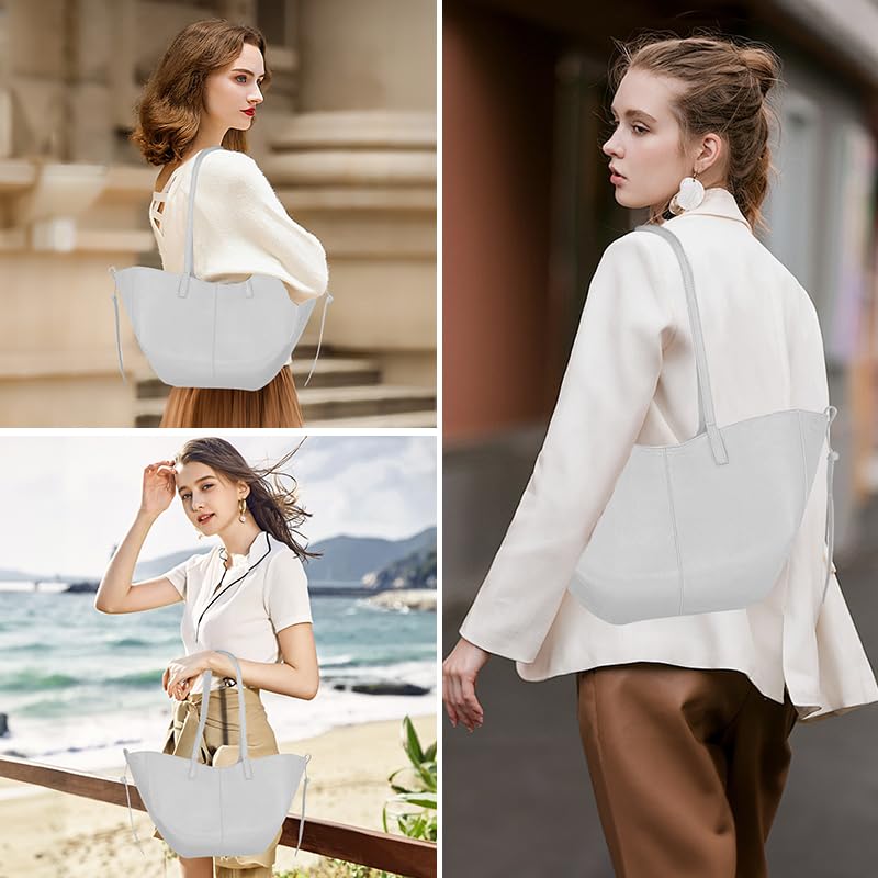 Tote Bag for Women, Faux Leather Tote Bag Fall Shoulder Bag Large Capacity Tote Handbags with Magnetic Closure