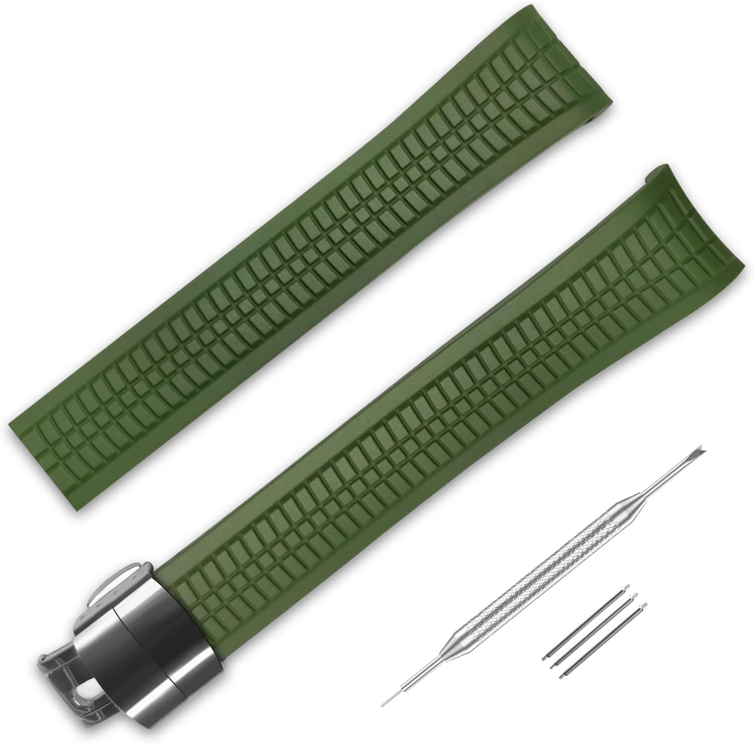 21mm Rubber Watch Band for Patek Philippe Aquanaut 5167A 5164A 5168A Silicone Watch Strap Replacement Accessories