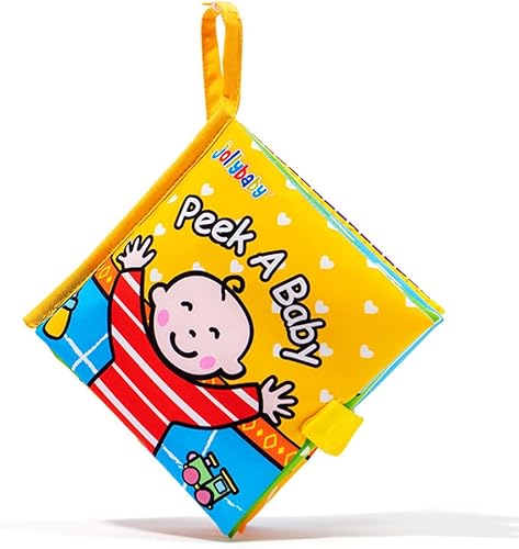 Miniatura 1 de Libros de tela suave para bebés, libro interactivo de actividades arrugadas para tocar y sentir, juguetes de desarrollo temprano para bebés y niños