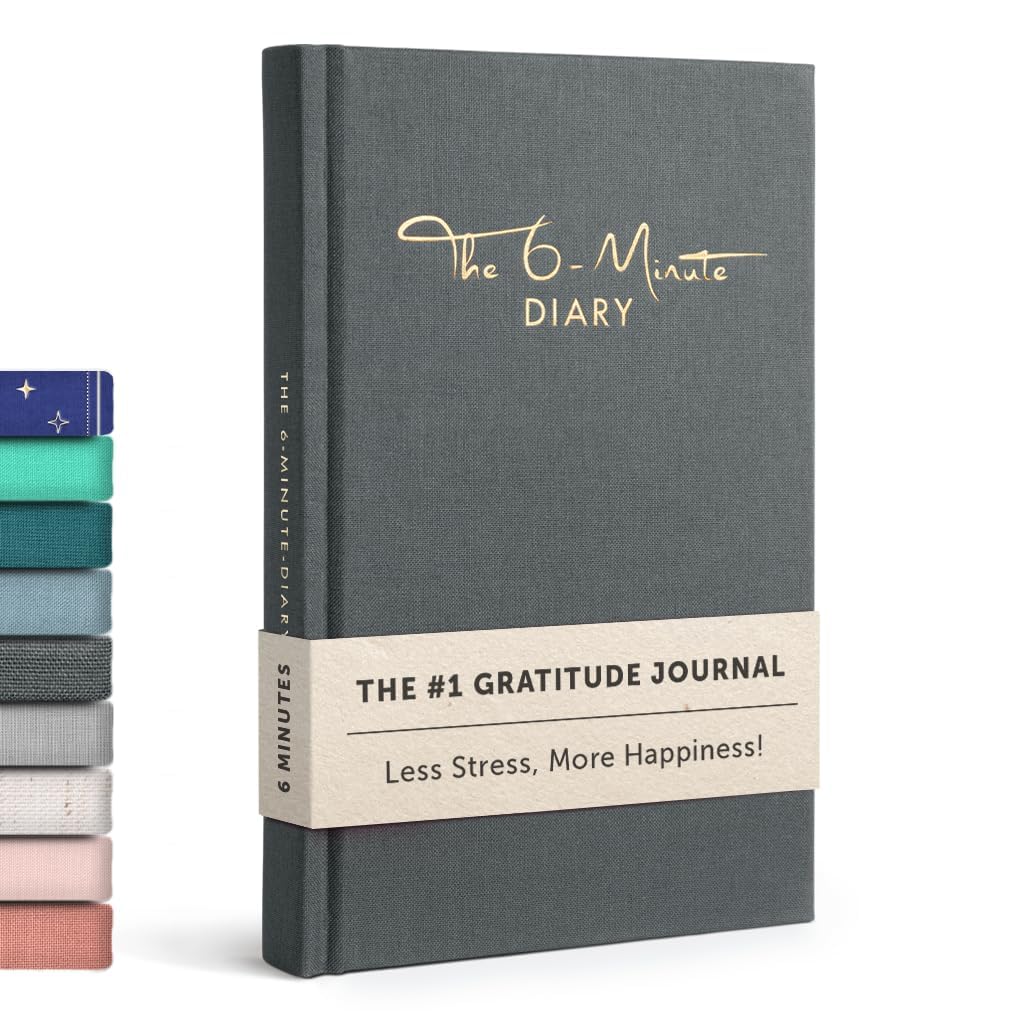 The 6-Minute Diary (6-Minuten-Tagebuch auf Englisch) | Gratitude journal, manifestation journal | Journaling for more mental health, self care & mindfulness