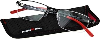 IRONMAN mens Expedition Rectangular Reading Glasses