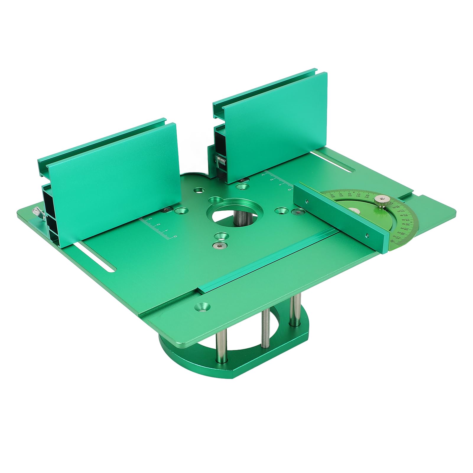 Fabater de Placa de Fresado para Carpintería de Alta Precisión, Kit de de Fresado Manual Versátil, Elevador de Mesa Verde Estable para Mayor Eficiencia, Ideal para Entusiastas del Bricolaje