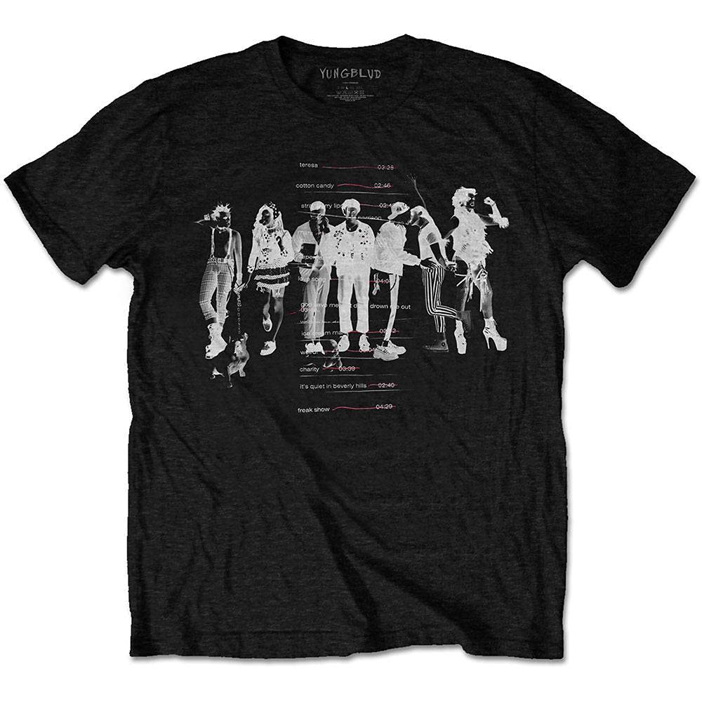 Paradiso Clothing Unisex Black Paradiso Yungblud Weird Tracklist T Shirt - L