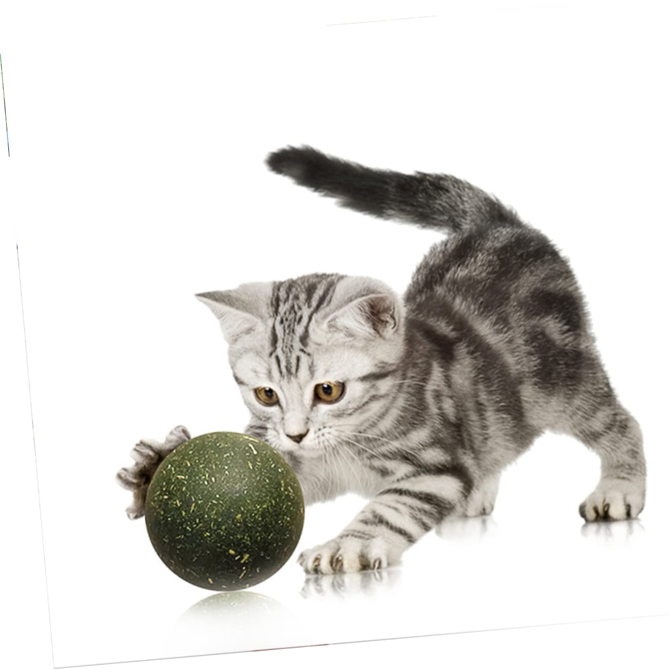 FOMIYES 9 Pz giochini per Gattini Catnip Ball Palla di gatta compressa gatta del Gatto Palla Snack per Animali Domestici Palla di gatta per Gatti Sapore di Menta Lecca Lecca