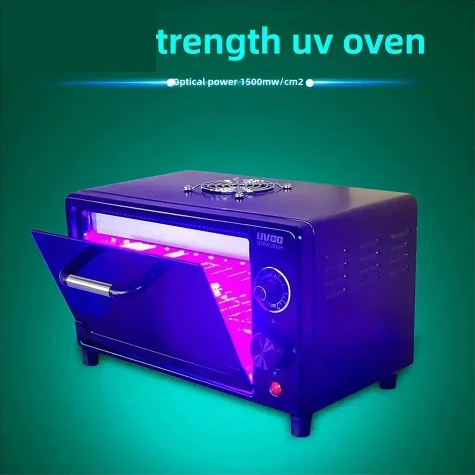 Lámpara de curado UV Caja de curado UV 365, 395, 405 nm LED for laminación OCA, pantalla LCD, resina rápido, lámpara grado impresión 3D para proyectos de arte y bricolaje(Switch,80W,395NM)