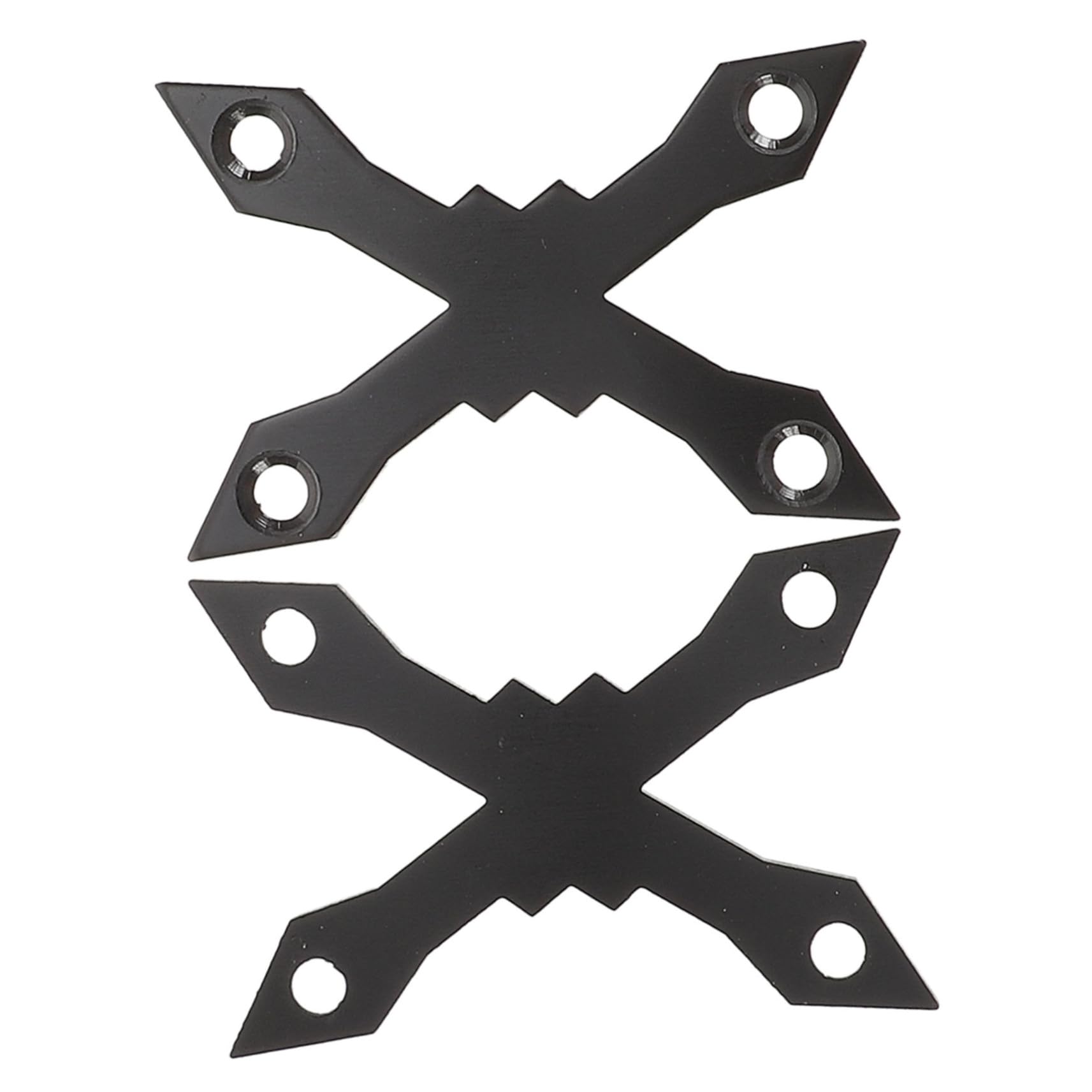 Toddmomy 2pcs Anti-sag Gasket Skateboard Hardware Slide Plate Aluminum Support for Sink Repairing Gasket for Professional Use