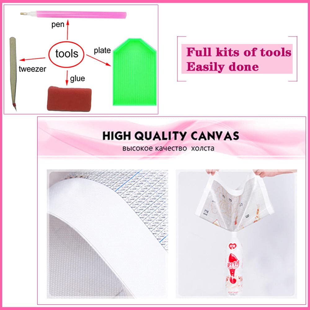 Diamond Painting Kit Completo Cactus,Cuadros Diamantes 5D Grandes,DIY Punto de Cruz Niños Pintura Diamante Kit, Adultos Pintar con Diamantes,Decoración de Paredes Manualidades-80x120cm