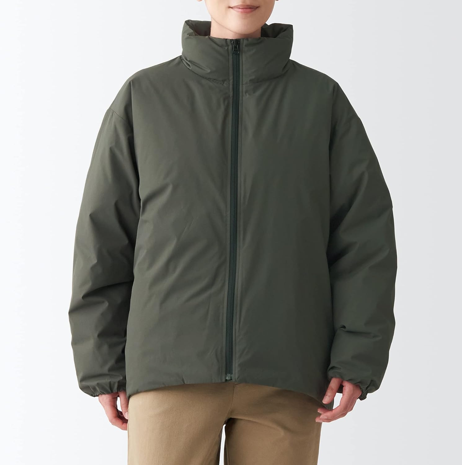 Amazon | 無印良品 ジャケット 水を弾く スタンドカラーダウン  