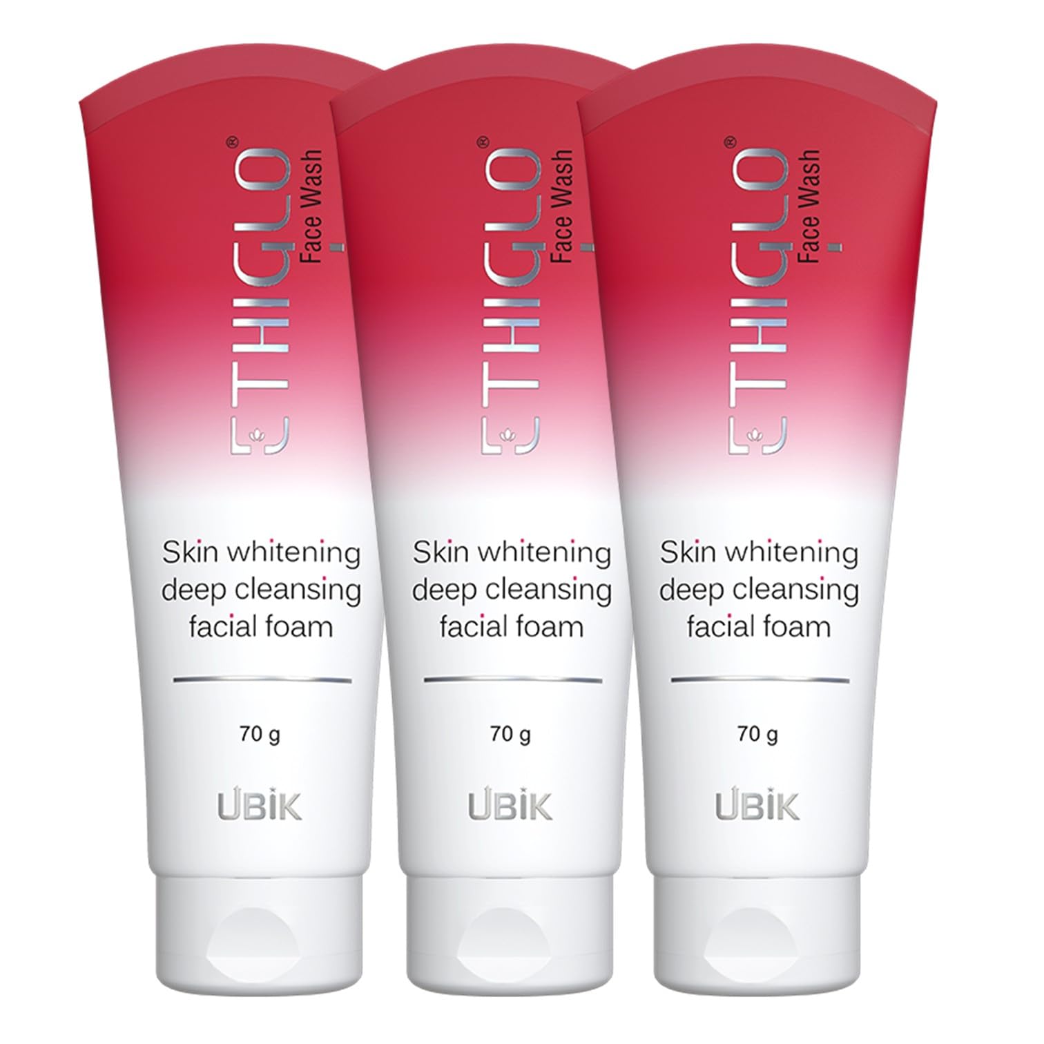 Ethiglo Deep Cleansing Facial Foam Face Wash for Healthy, Soft and Smooth Skin | Removes Dirt, Impurities and Excess Oil | Suitable for All Skin Types | Pack of 3 (70ml)