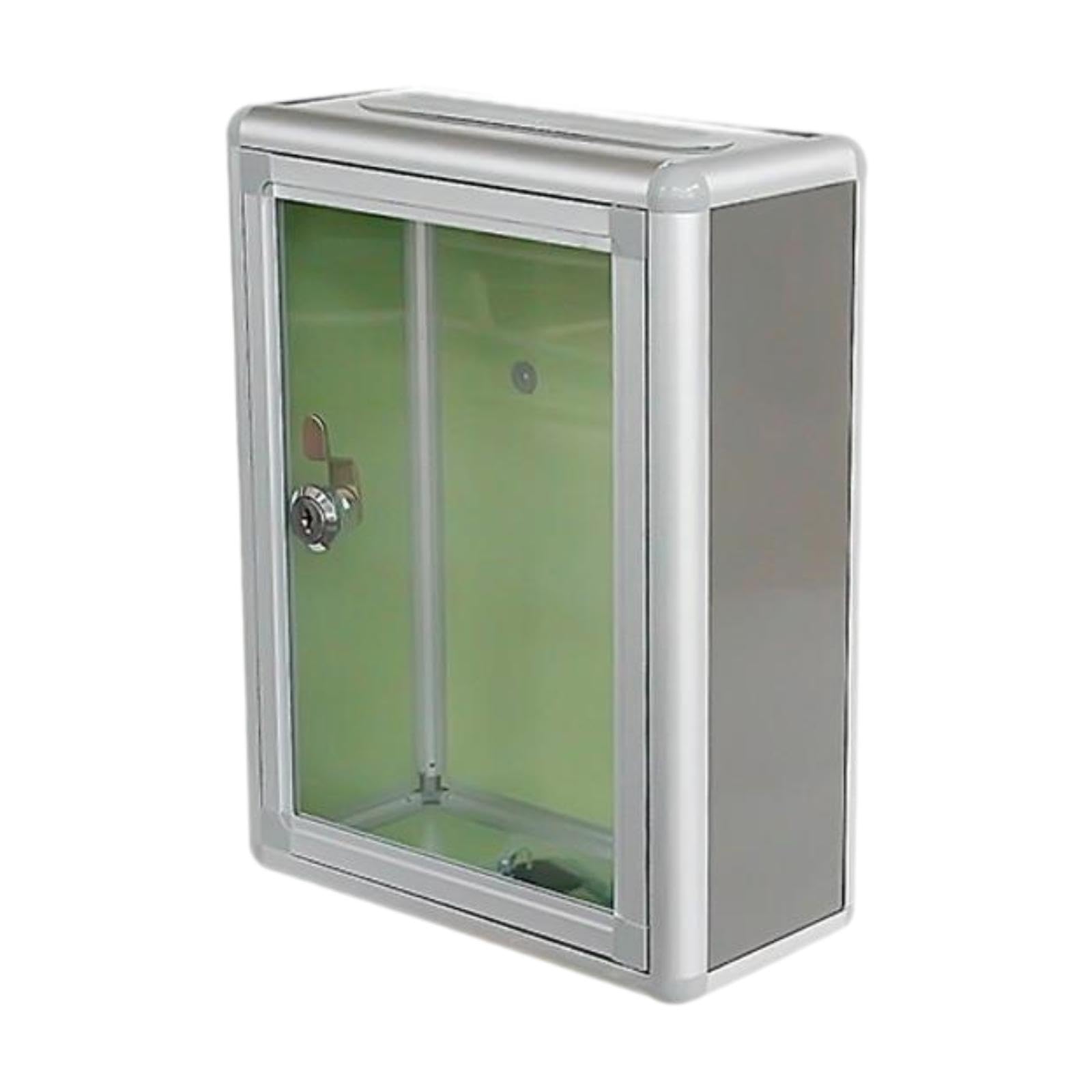Suggestion Box Clear Multifuctional Locking Mailbox for Business School top Port-image-4