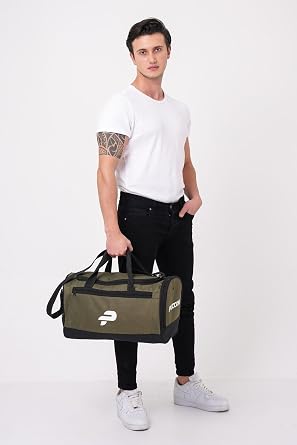 Sports, Fitness and Travel Bag with Shoulder Strap with Green Shoe Compartment
