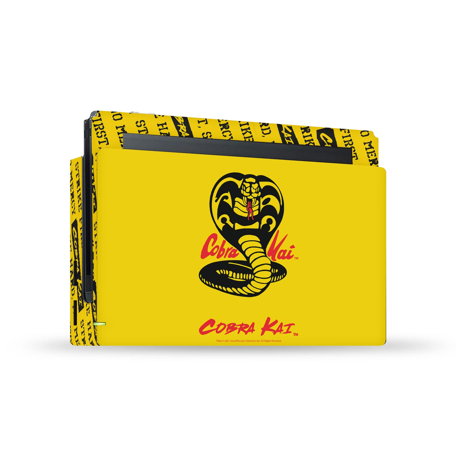 Head Case Designs sous Licence Officielle Cobra Kai Logo Iconique Vinyle Autocollant De Jeu Peau Autocollant Couverture Compatible avec Nintendo Switch Console & Dock