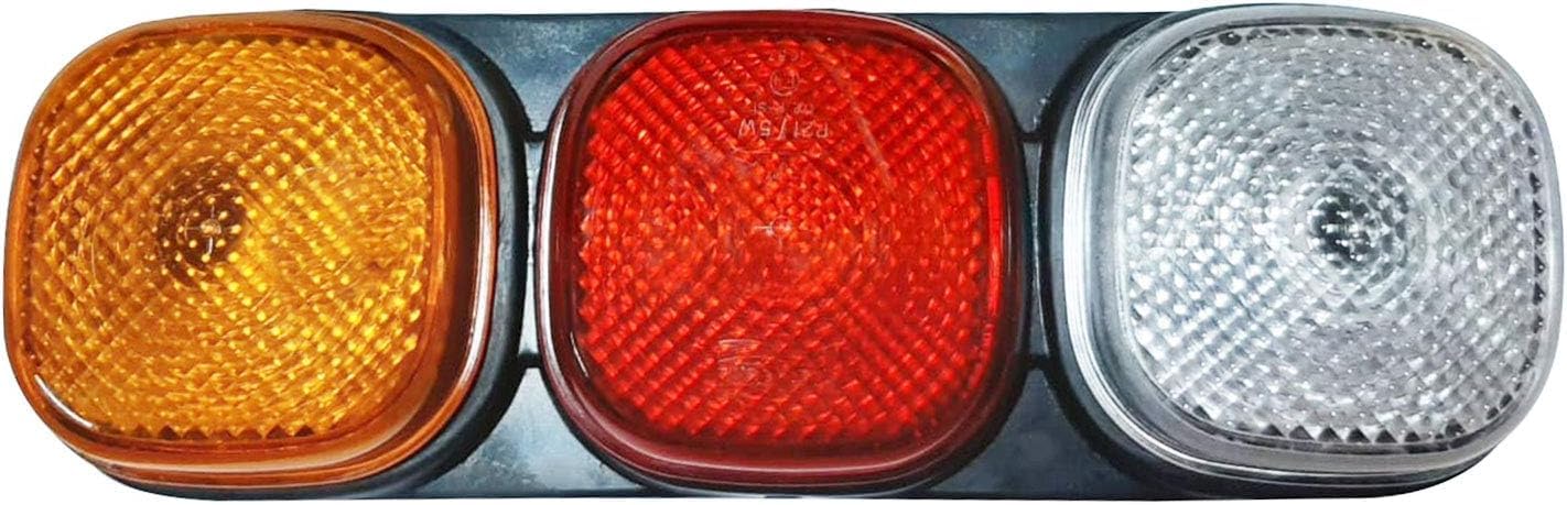 Bajato Lente per fanale Posteriore per fari Posteriori per Veicoli industriali, agricoli, ribaltabili, Movimento Terra, JCB 70050044 70050129 (Rosso)