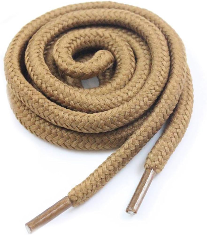 Love Laces 5mm Round Shoe Laces Trainer Boot Sneaker Replacement Brown