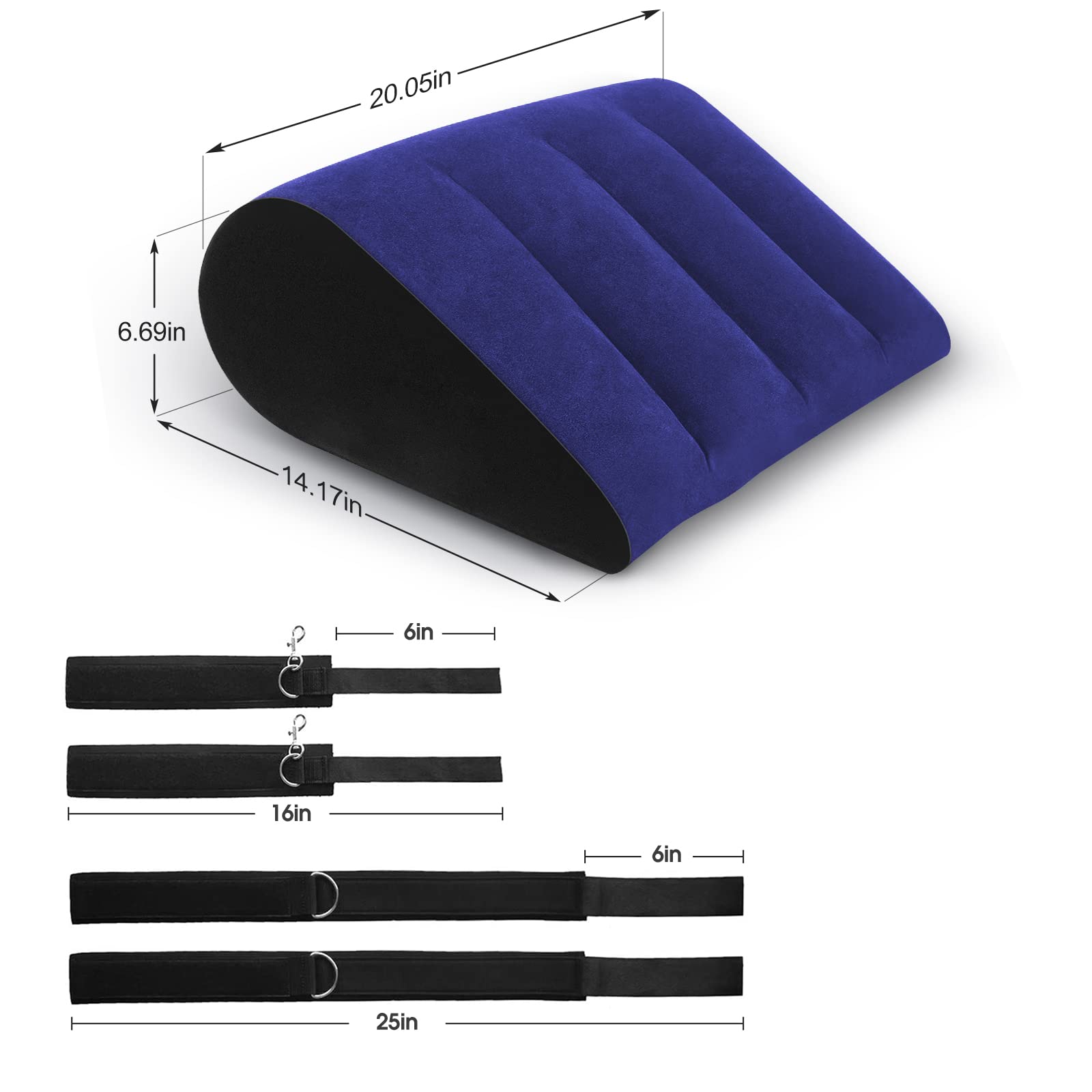 Sex Bondage Pillow Handcuffs Restraints Set - BDSM Thigh Wrist Cuffs Inflatable Sex Position Pillow Sex Furniture Couples Toy BDSM Bondage Restraint Kit Adult Sex Toys for Women and Couples(Gray): Prosixtoy Sex Bondage Pillow Handcuffs Set - BDSM Thigh Wrist Cuffs Triangle Sex Position Support Pillow Sex Furniture Sex Toy for Couple Bondage Restraint Kit Adult Sex Toy for Women and Couple(Blue)