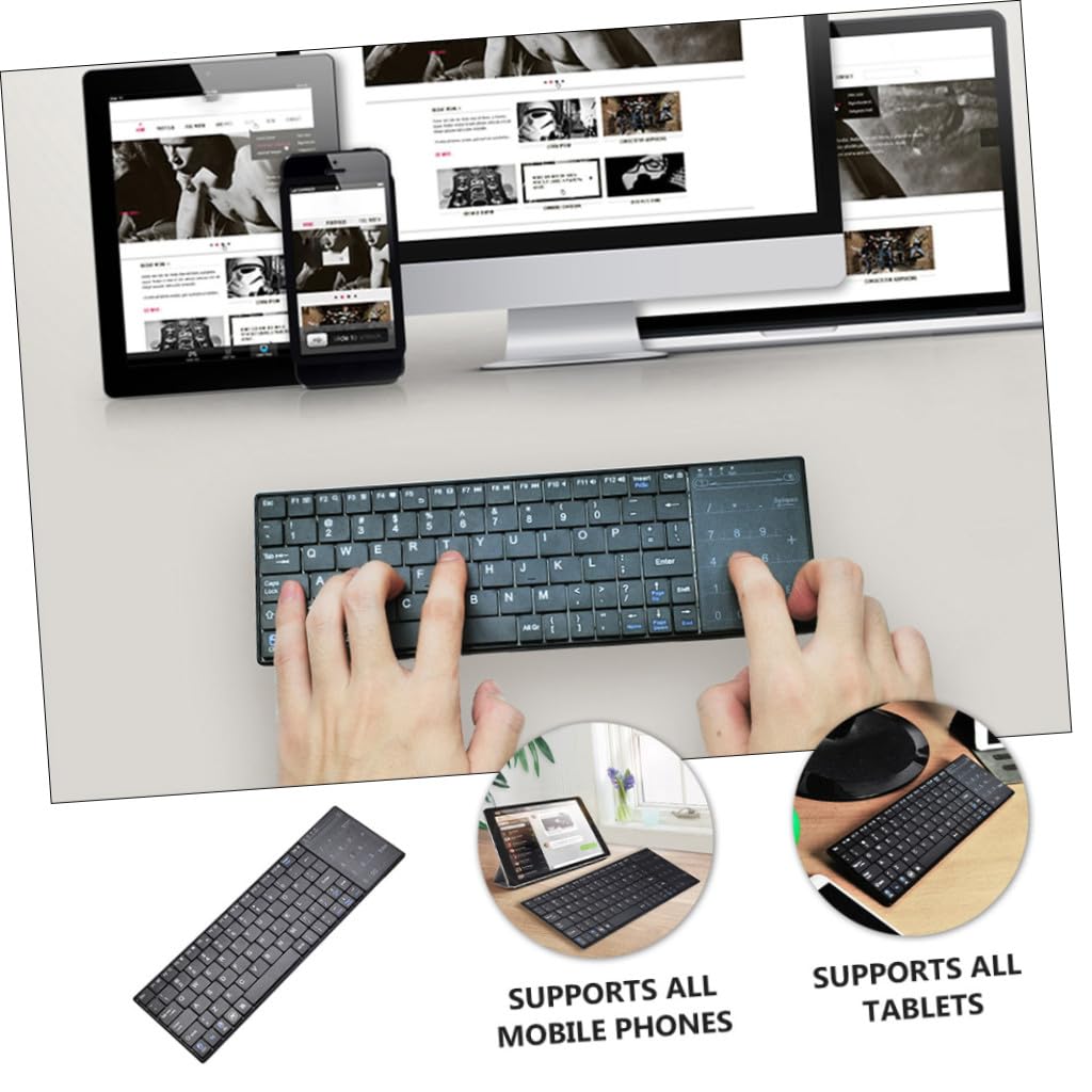 Tastiera Wireless Touchpad Tastiera Senza Fili Per Computer Portatile Connessione Stabile Fino Metri