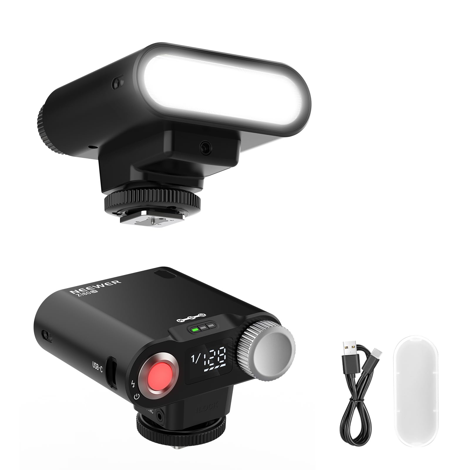 NEEWER Z160 SE Camera Flash, 20Ws GN15 6000±200K Speedlight, Manual 1/1-1/128 Power, 1200mAh...
