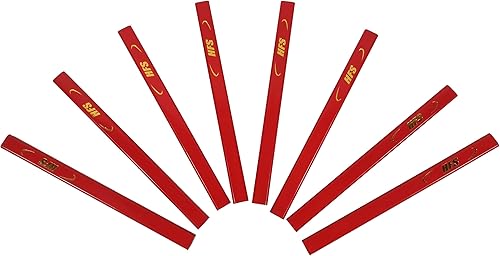 Miniatura 10 de HFS (R 72 piezas de carpinteros profesionales medianos lápices carpinteros duros, ladrillos, capas de ladrillo, juego de lápices de 7 pulgadas