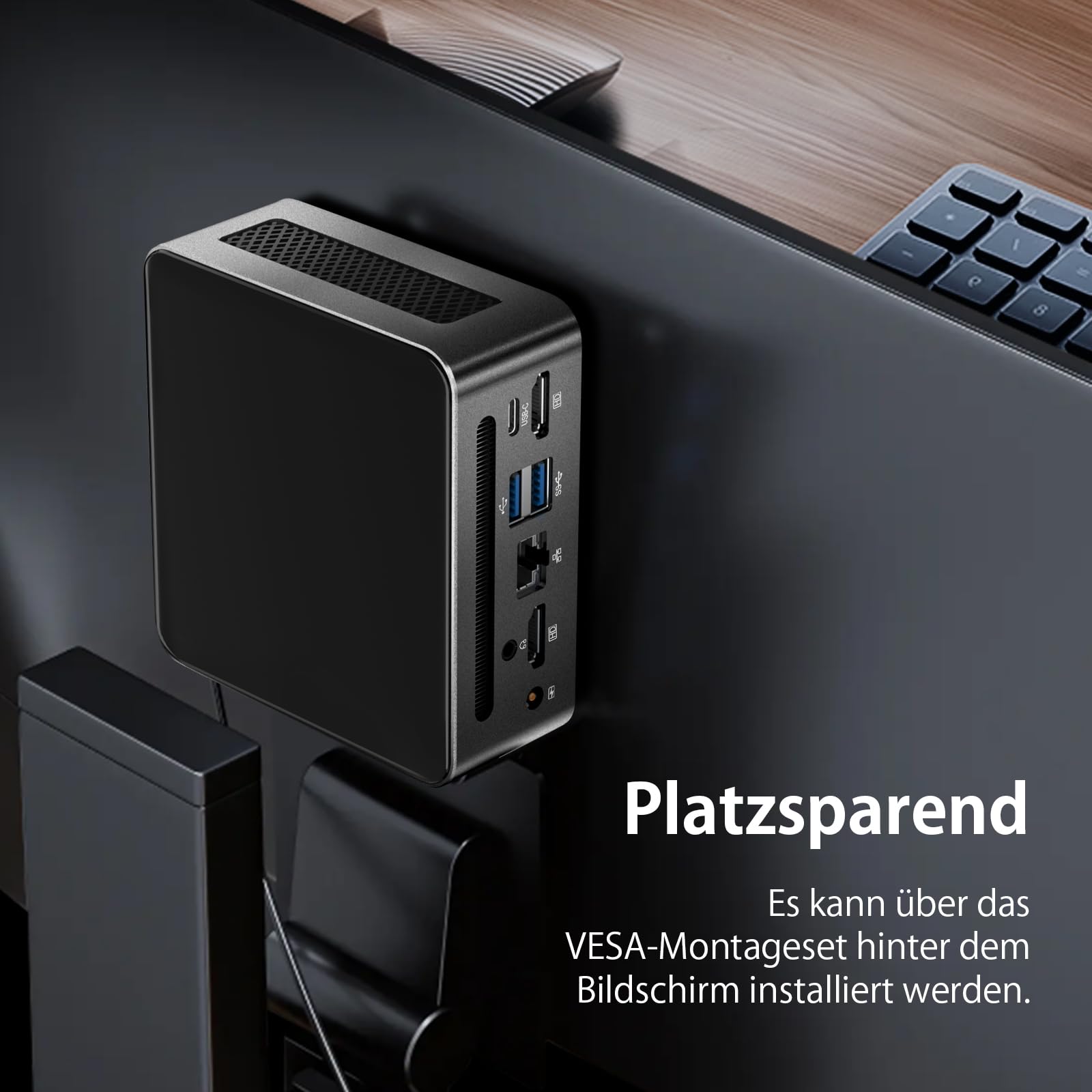 Mini PC AMD Ryzen 5 3550H (4C/8T 3,7 GHz Max) 16 GB DDR4 RAM 512 GB SSD, 3 X 4K Display Mini Computer con Type C/USB 3.0/Wi-Fi5/BT 4.2/RJ45 LAN per Home/Office Business