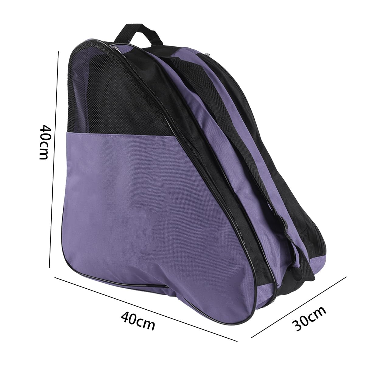 Bolsa para patines de mujer, hielo, esquí, hockey sobre hielo adulto (morado)