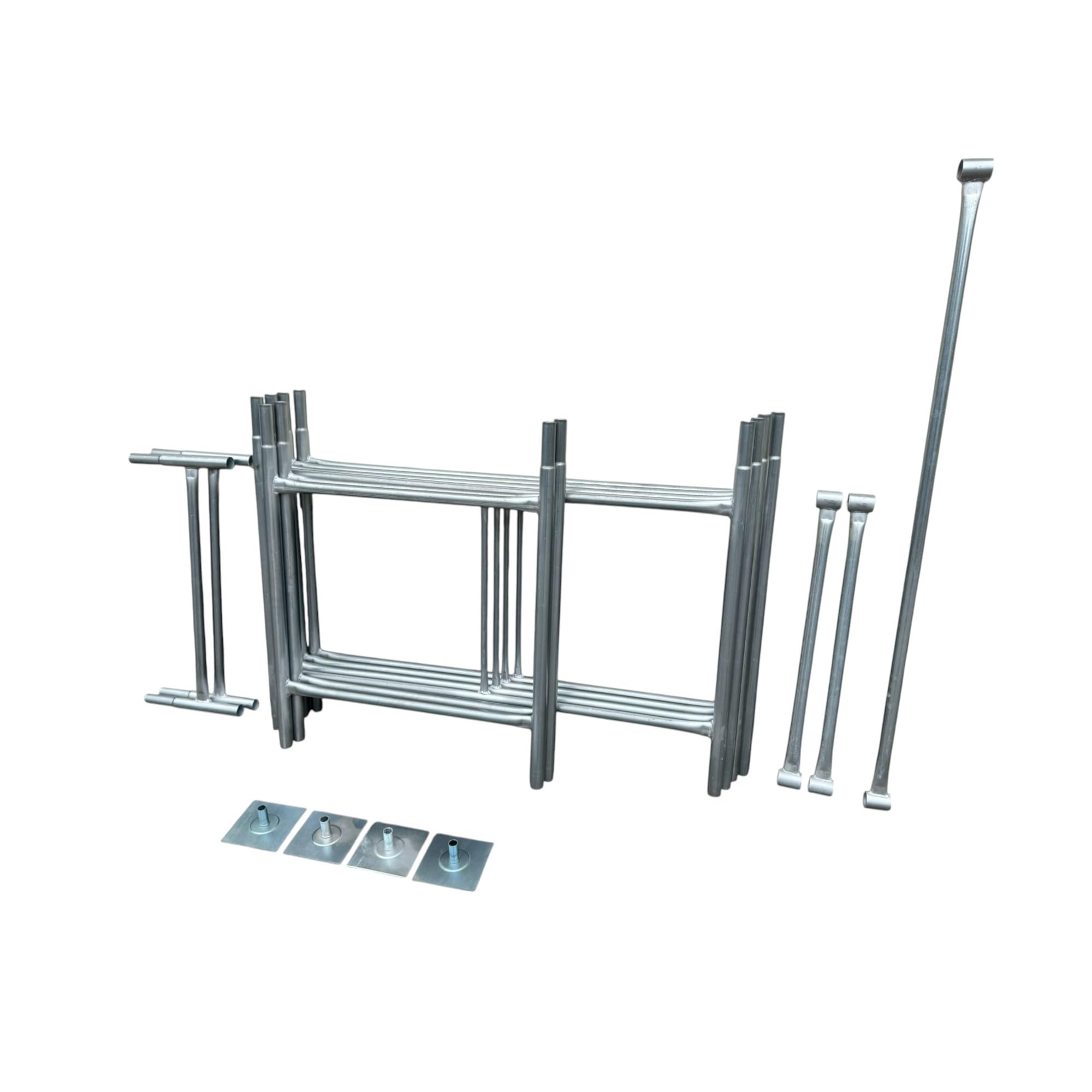 Toptower Classic 3.8m (Working Height) DIY Galvanised Scaffold Tower with (Frames ONLY Option) (4' x 2'6" Base)