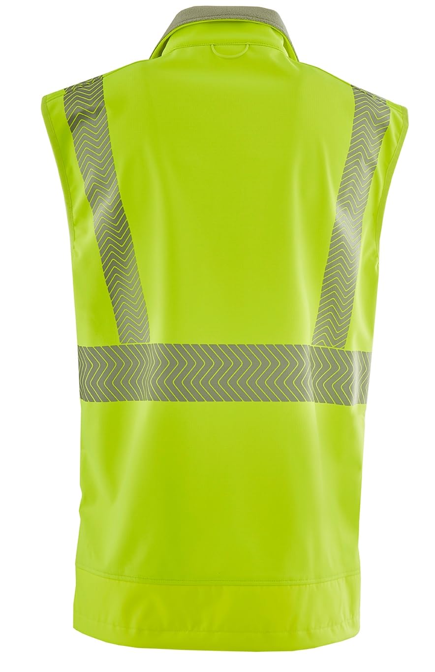 4Protect® Kamizelka ostrzegawcza softshell PARAMUS ostrzegawcza ?ó?ta unisex rozm. 6XL, ?ó?ty ostrzegawczy, 6XL