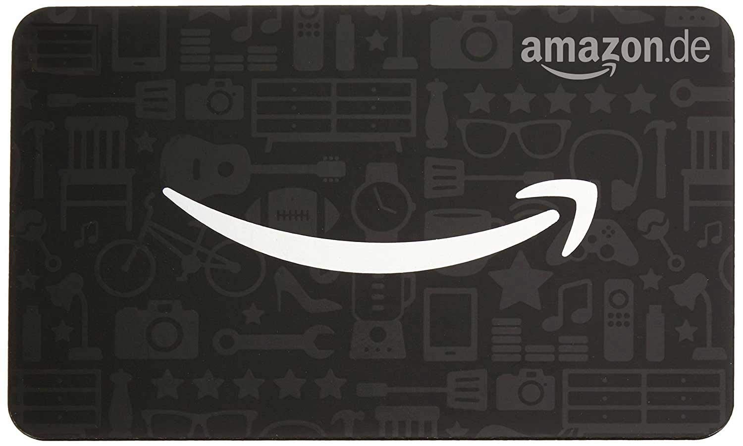 Amazon.de Geschenkkarte in Geschenkbox (Amazon Lächeln)