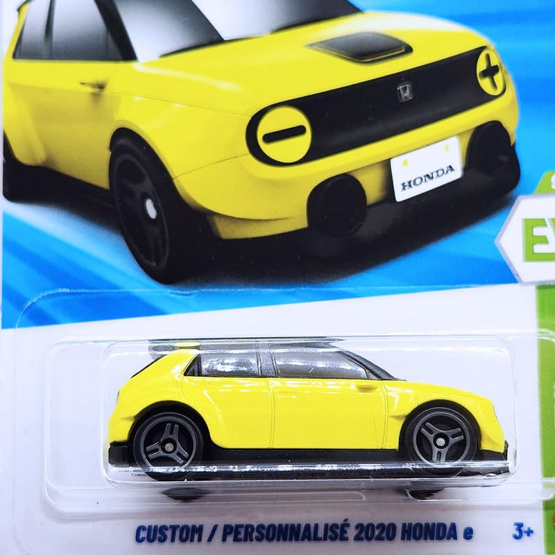 Image of Hot Wheels Custom 2020 Honda E HW EV Ages 3 and Up 115 /250 (Yellow)