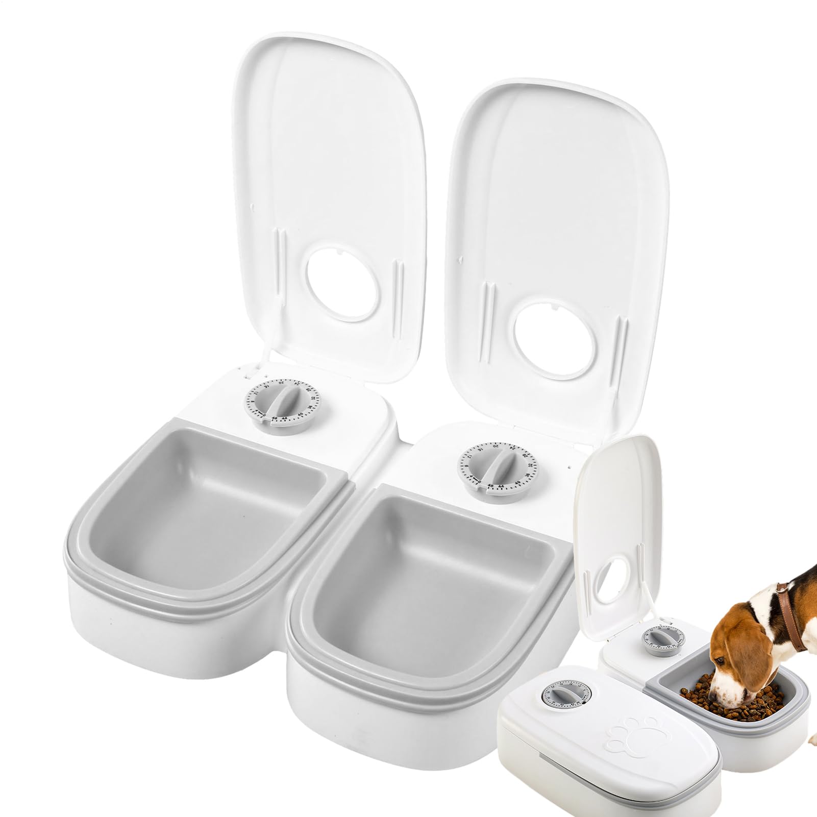 Mangeoire automatique pour chat contre l'anxiété des repas | Collation 350 ML à piles