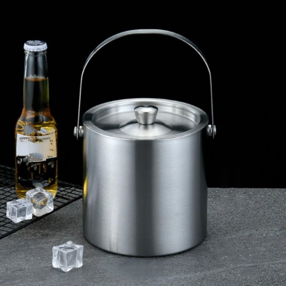 Weinkühler Edelstahl Isolierte EIS Eimer EIS Eimer EIS Cube Container Für Home Bar Kühlen Bier Champagner Flaschenkühler