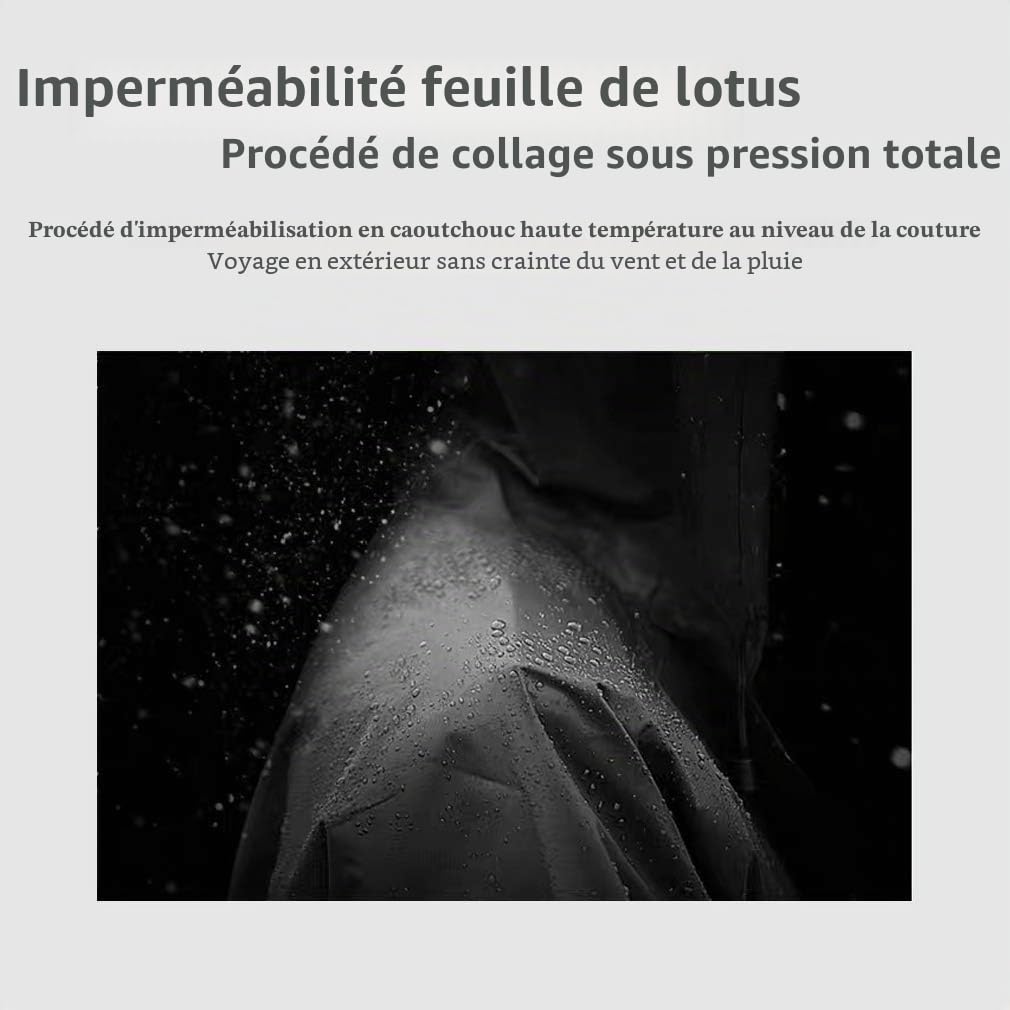 Pahajim Poncho de Pluie Réutilisable Vêtements Imperméables,Long Veste Imperméable Respirants Cape de Pluie pour Femme Homme